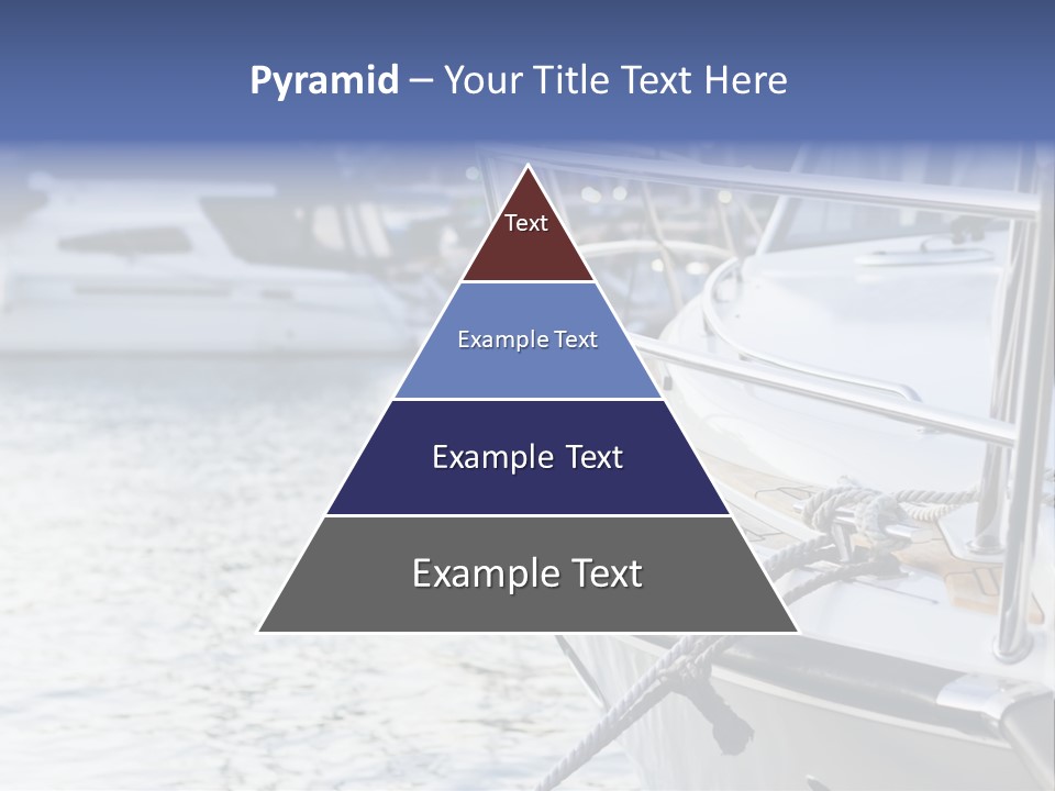 Luxury Yacht Anchored Marina PowerPoint Template