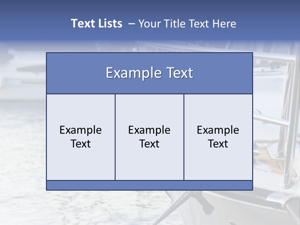 Luxury Yacht Anchored Marina PowerPoint Template