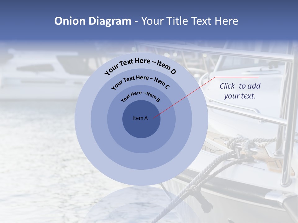 Luxury Yacht Anchored Marina PowerPoint Template