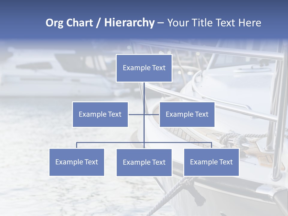 Luxury Yacht Anchored Marina PowerPoint Template