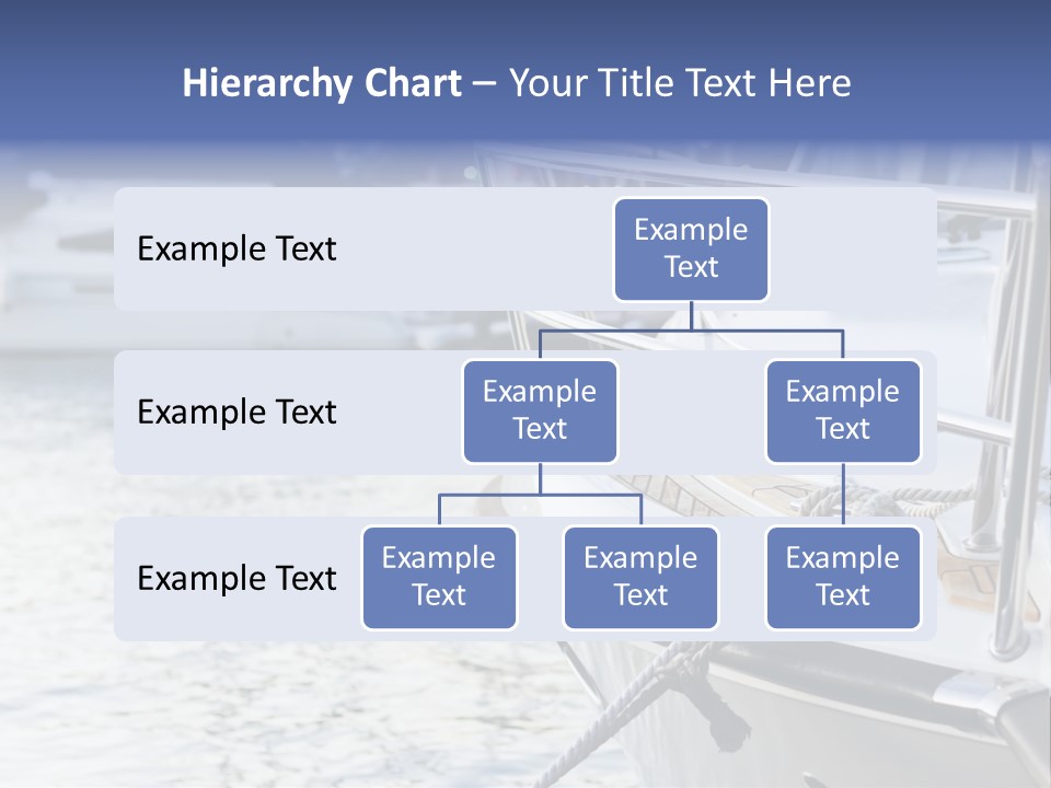 Luxury Yacht Anchored Marina PowerPoint Template