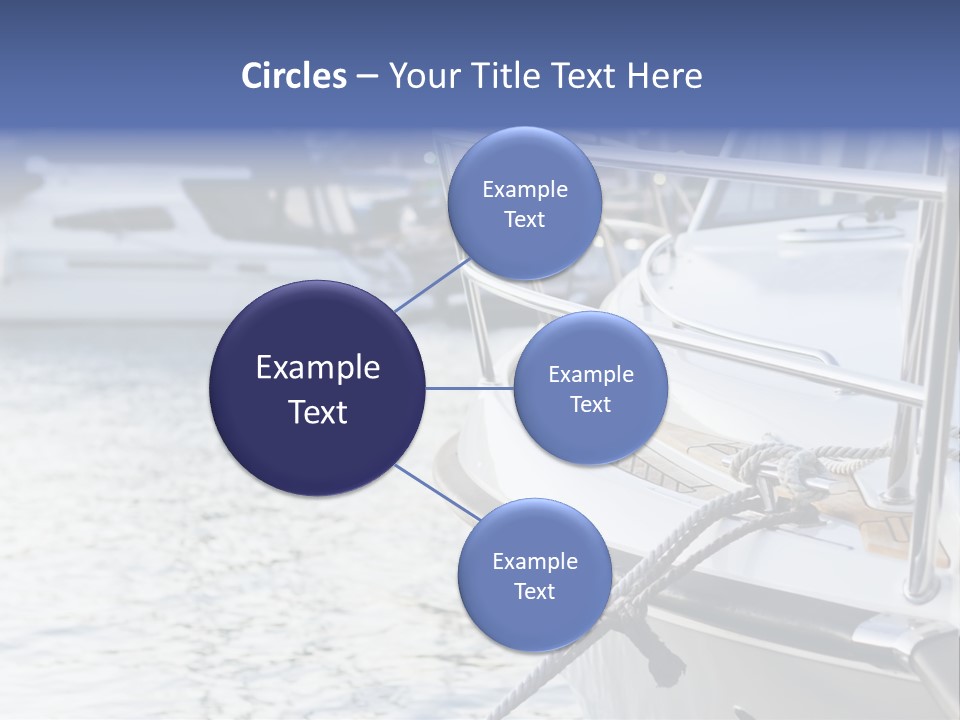 Luxury Yacht Anchored Marina PowerPoint Template