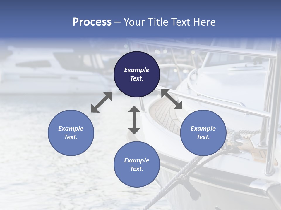 Luxury Yacht Anchored Marina PowerPoint Template