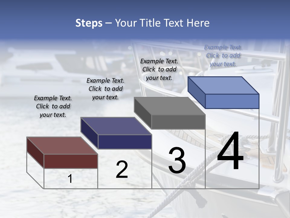 Luxury Yacht Anchored Marina PowerPoint Template