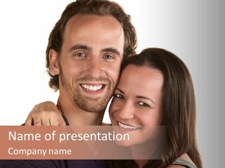 Married Cut Out European PowerPoint Template