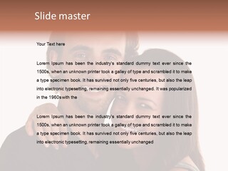 Married Cut Out European PowerPoint Template