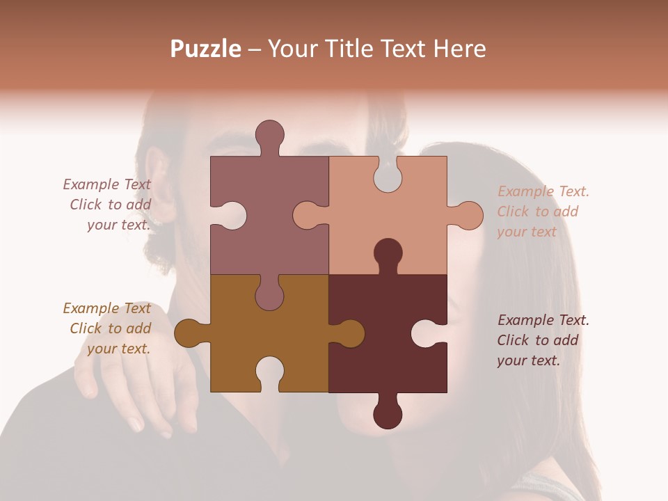 Married Cut Out European PowerPoint Template