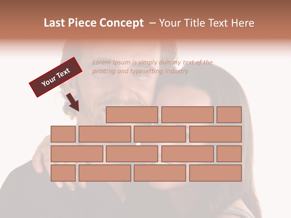 Married Cut Out European PowerPoint Template