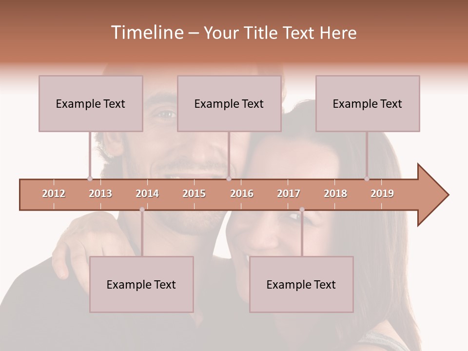 Married Cut Out European PowerPoint Template