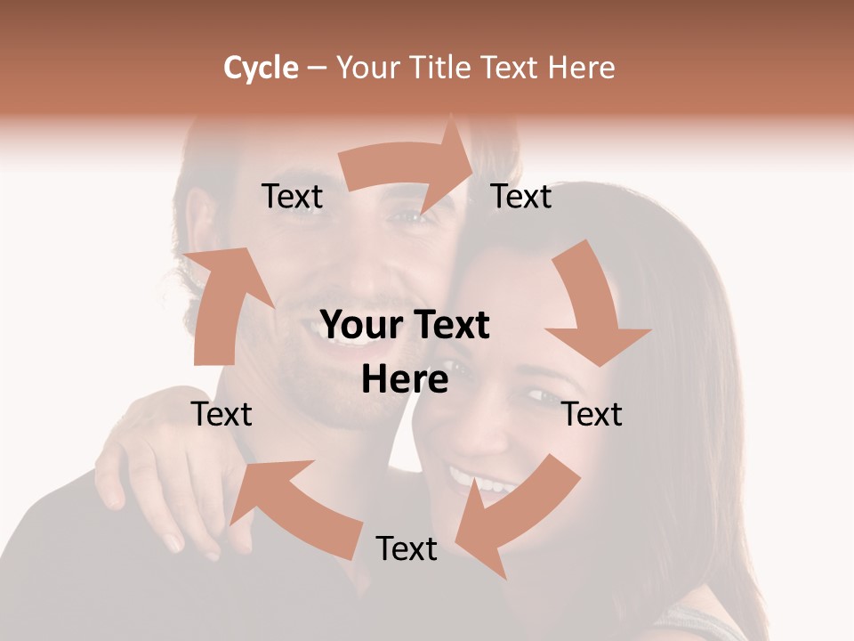 Married Cut Out European PowerPoint Template