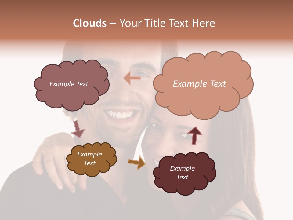 Married Cut Out European PowerPoint Template