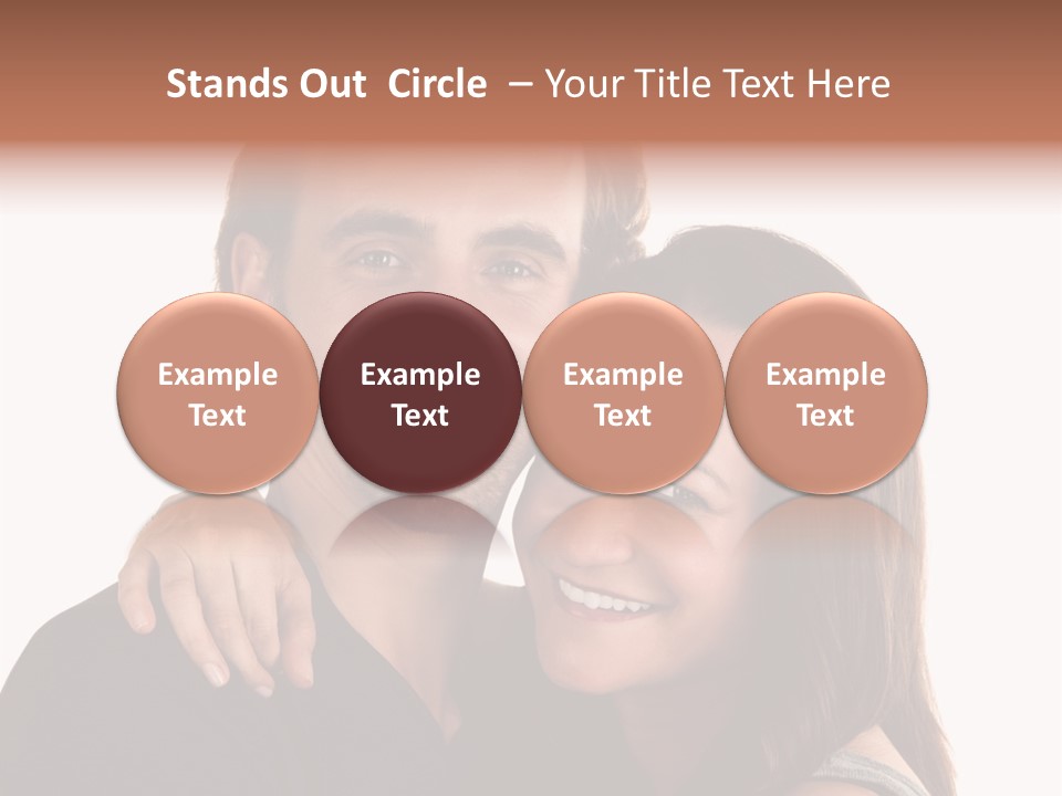 Married Cut Out European PowerPoint Template