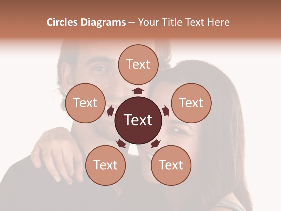 Married Cut Out European PowerPoint Template