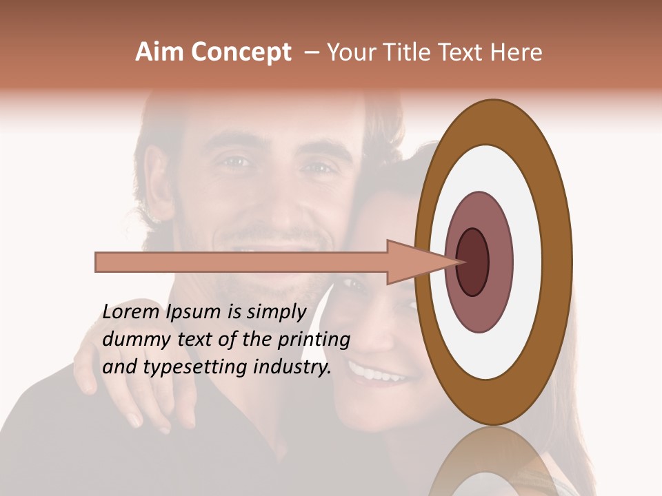 Married Cut Out European PowerPoint Template