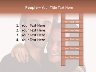 Married Cut Out European PowerPoint Template