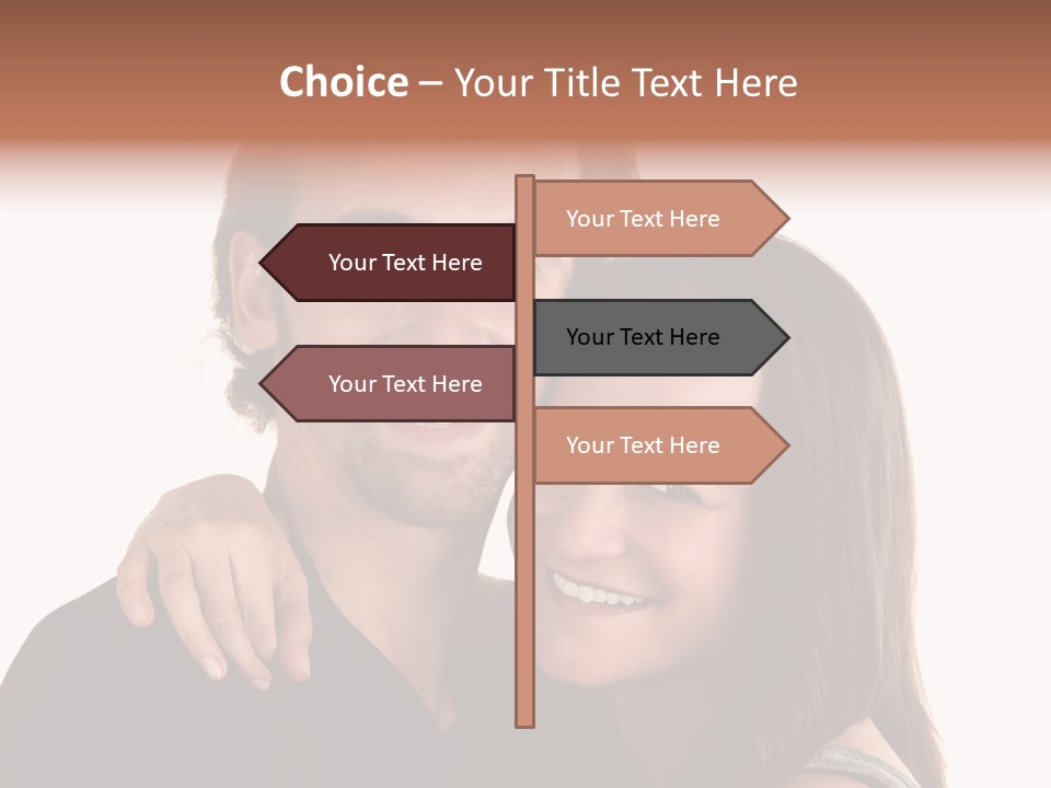 Married Cut Out European PowerPoint Template