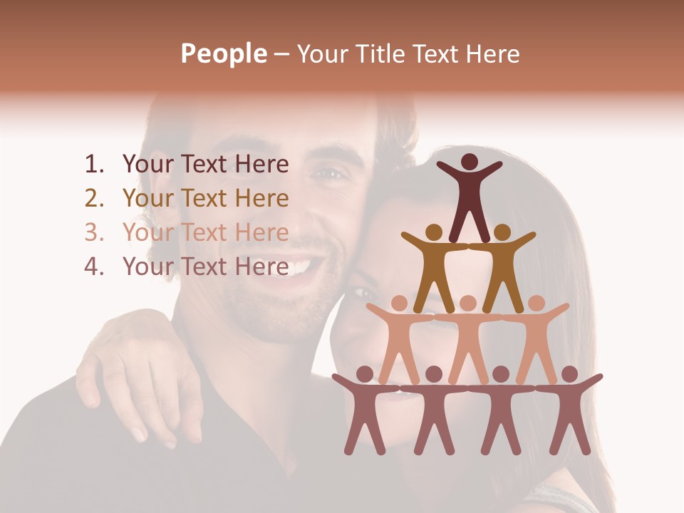 Married Cut Out European PowerPoint Template