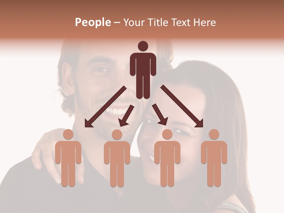 Married Cut Out European PowerPoint Template