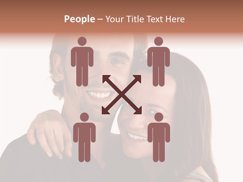 Married Cut Out European PowerPoint Template