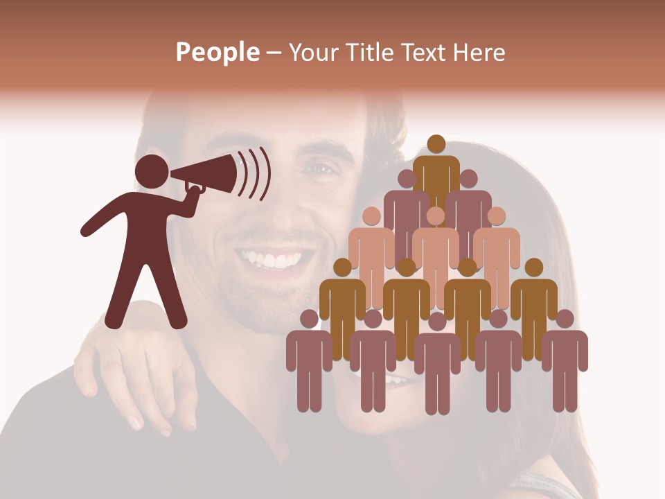 Married Cut Out European PowerPoint Template