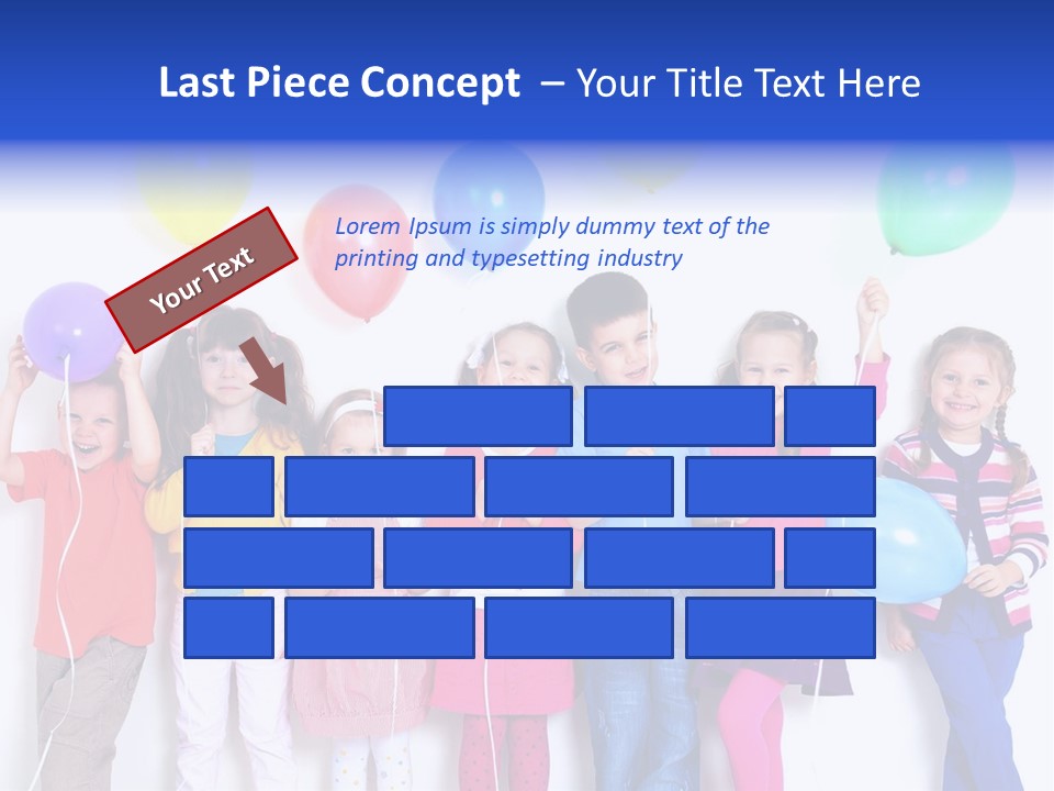 Life Childhood Line PowerPoint Template