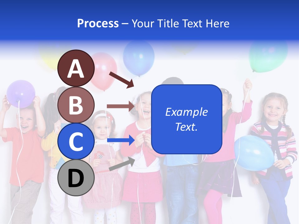 Life Childhood Line PowerPoint Template