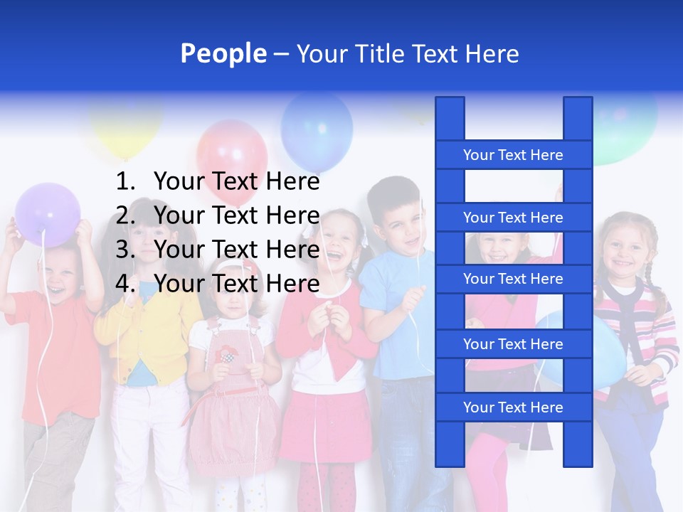 Life Childhood Line PowerPoint Template