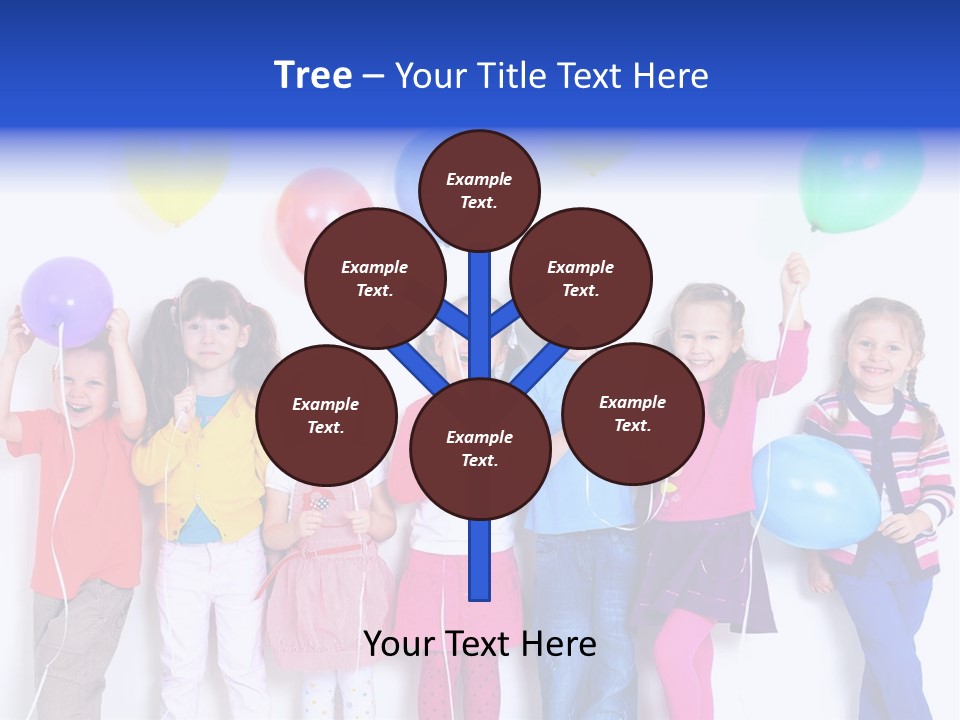 Life Childhood Line PowerPoint Template