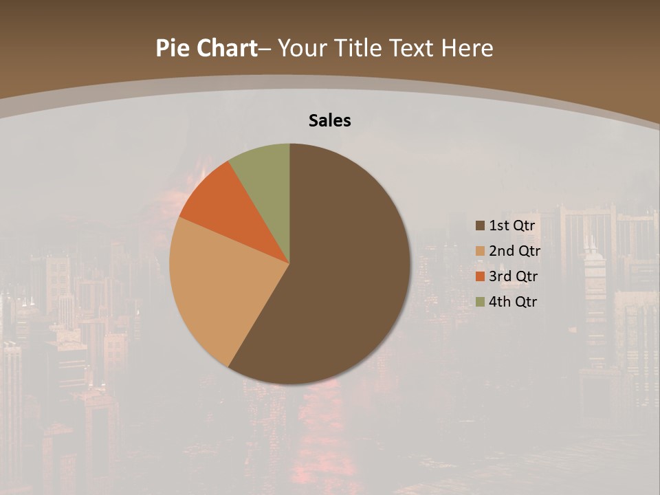 Eruption Dust City PowerPoint Template