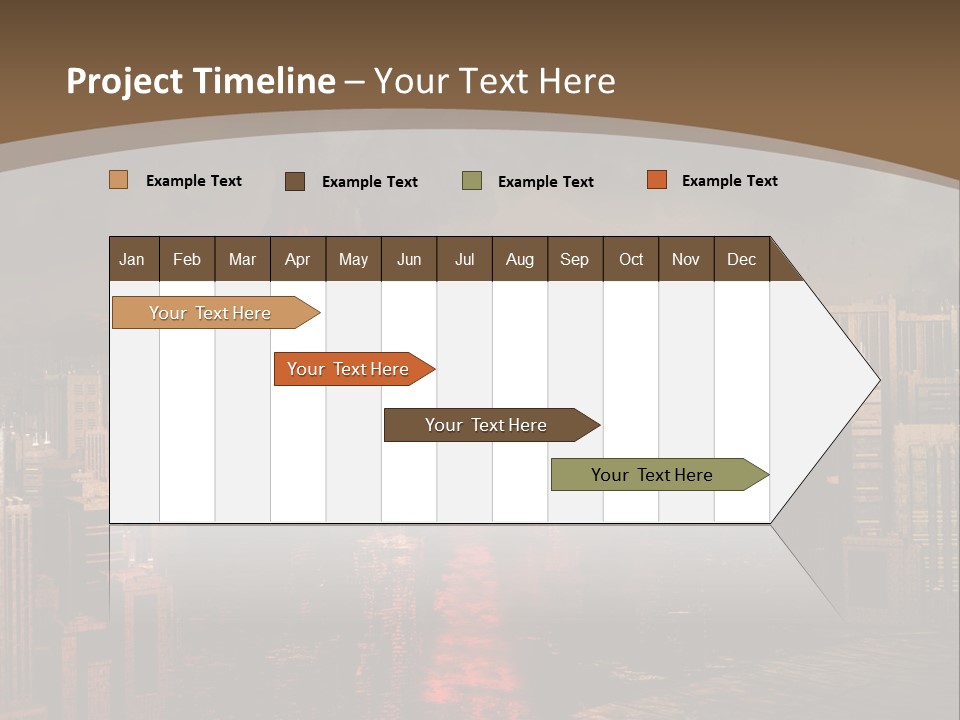 Eruption Dust City PowerPoint Template