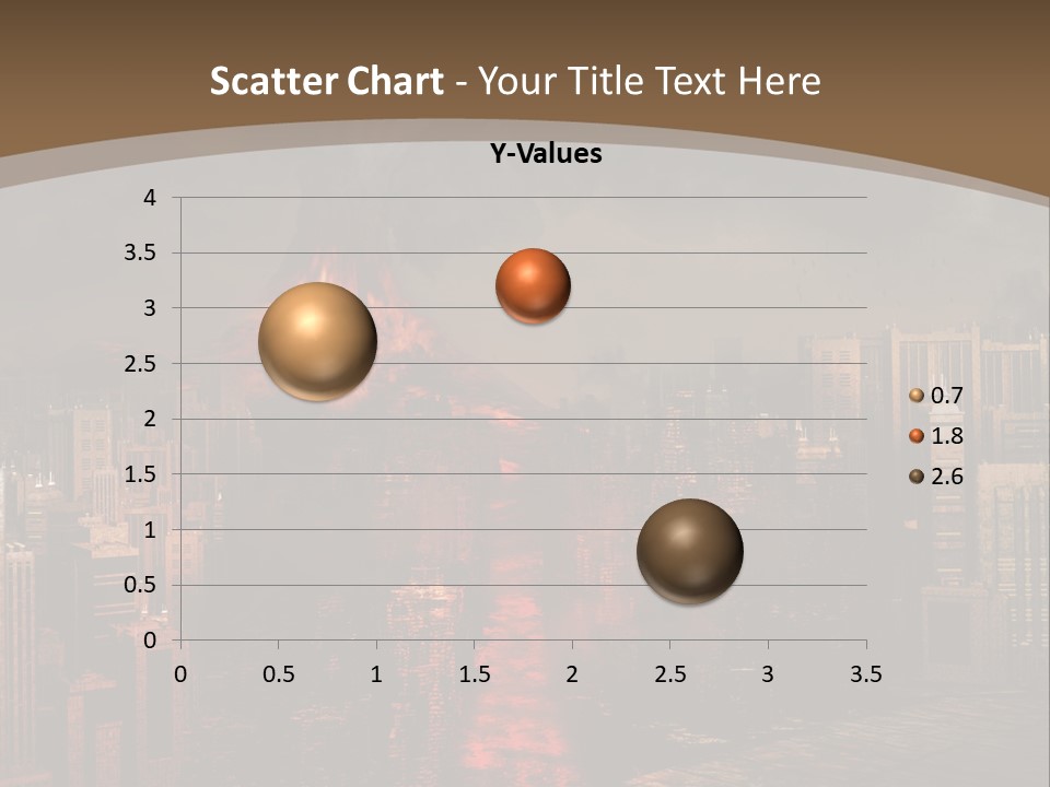 Eruption Dust City PowerPoint Template