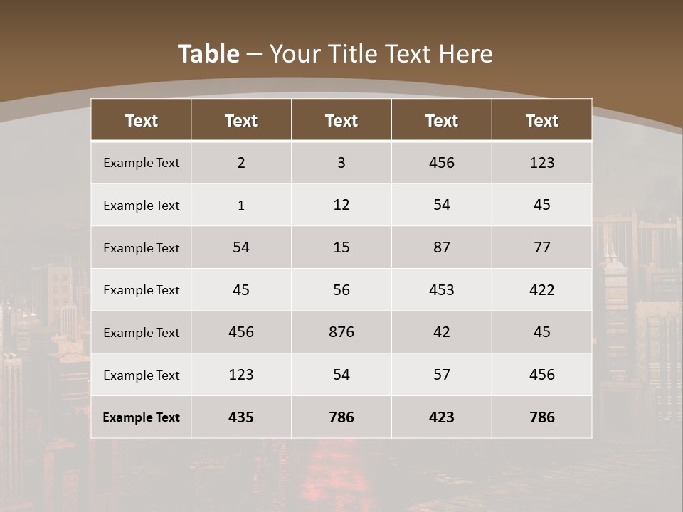 Eruption Dust City PowerPoint Template