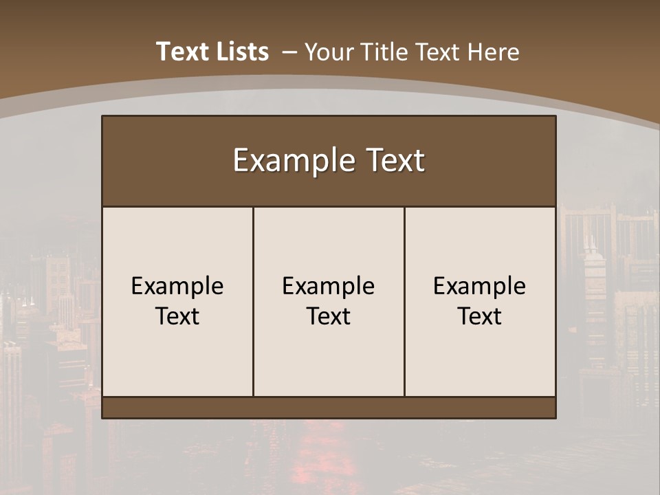 Eruption Dust City PowerPoint Template
