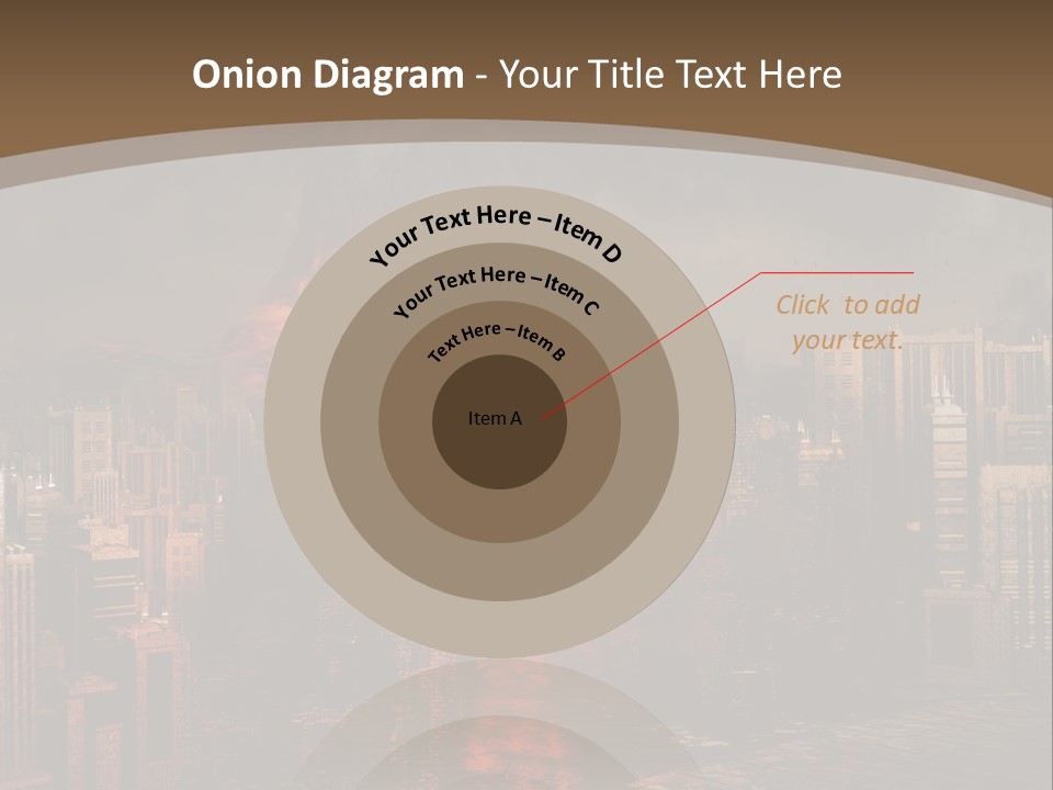 Eruption Dust City PowerPoint Template