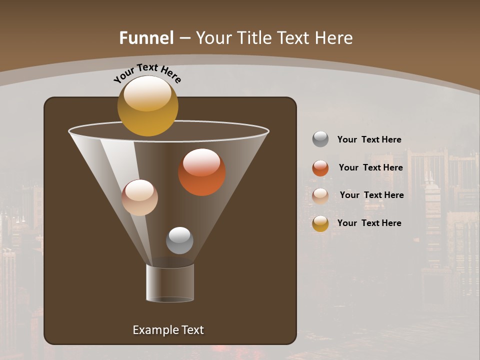 Eruption Dust City PowerPoint Template