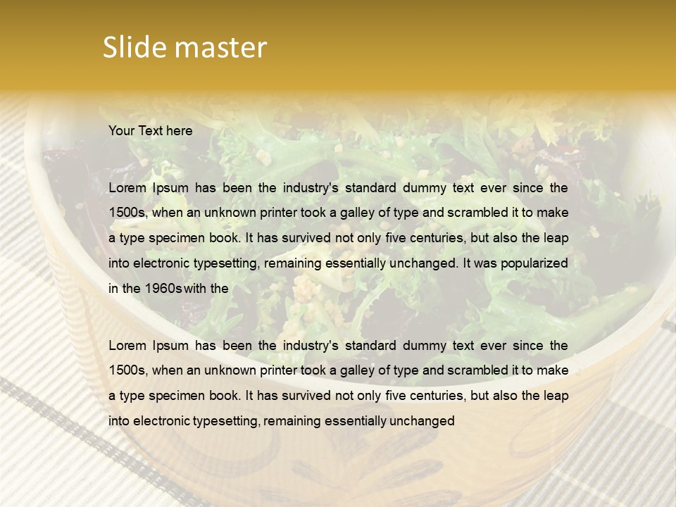 Fork Dish Lunch PowerPoint Template