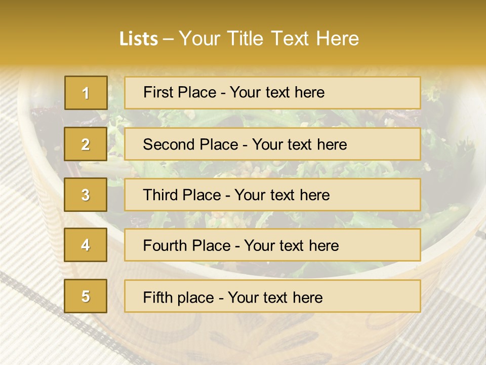 Fork Dish Lunch PowerPoint Template
