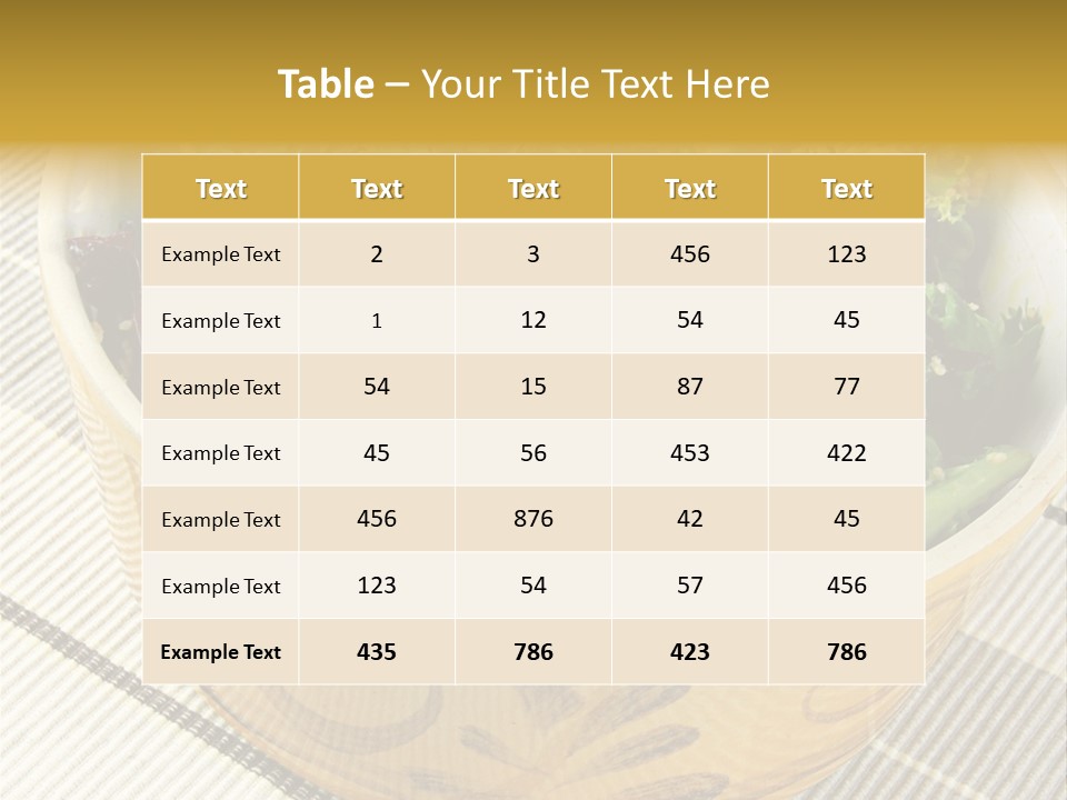 Fork Dish Lunch PowerPoint Template