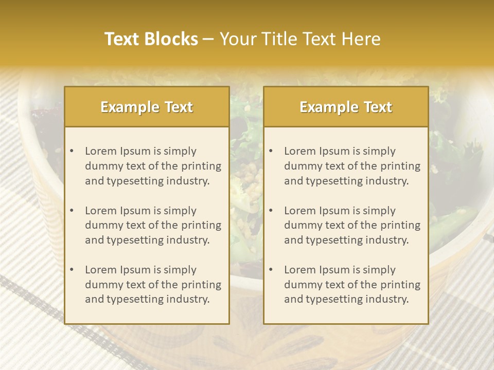 Fork Dish Lunch PowerPoint Template