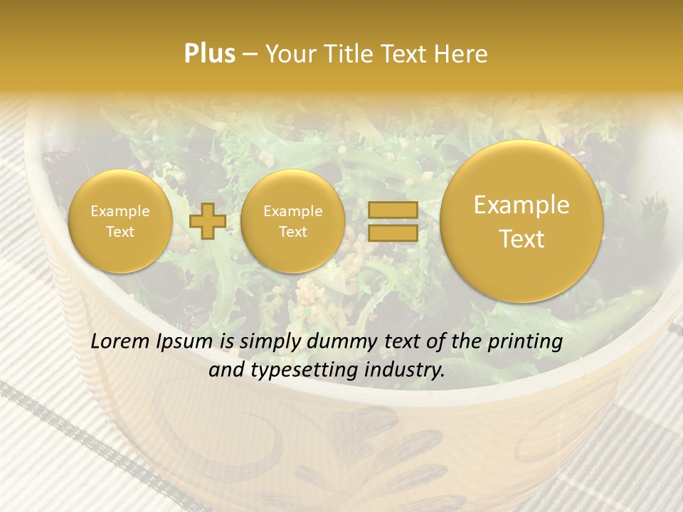 Fork Dish Lunch PowerPoint Template