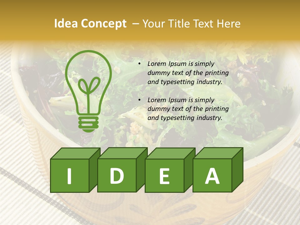 Fork Dish Lunch PowerPoint Template