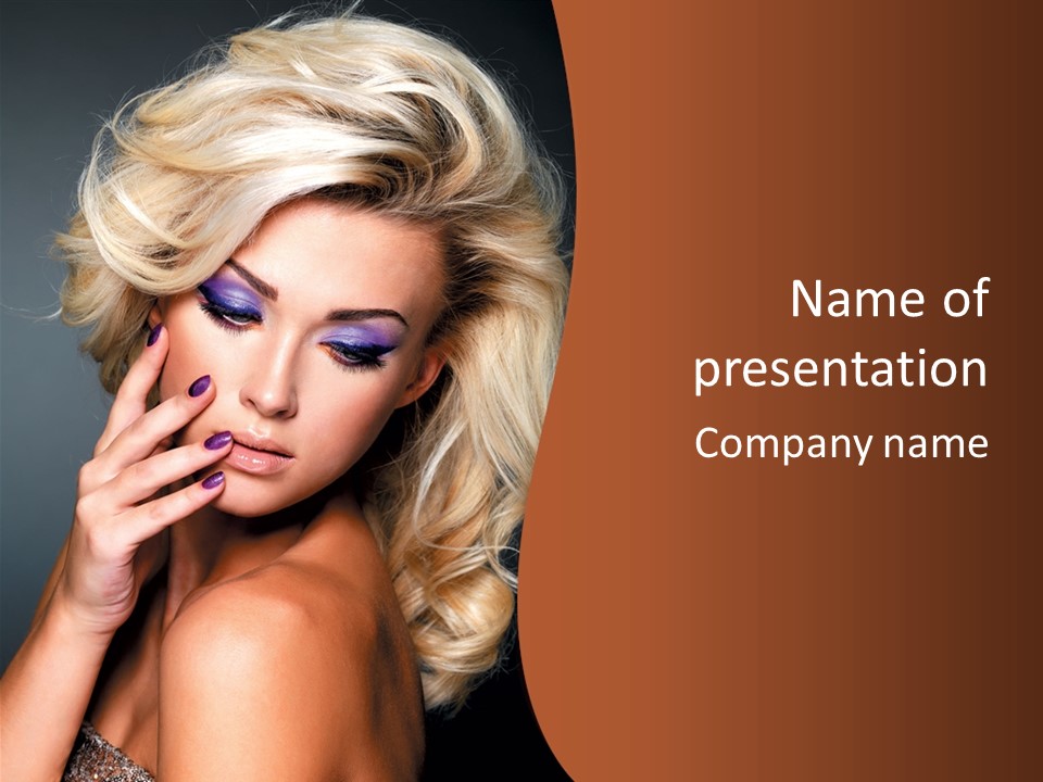 Closeup Elegance Fashion PowerPoint Template