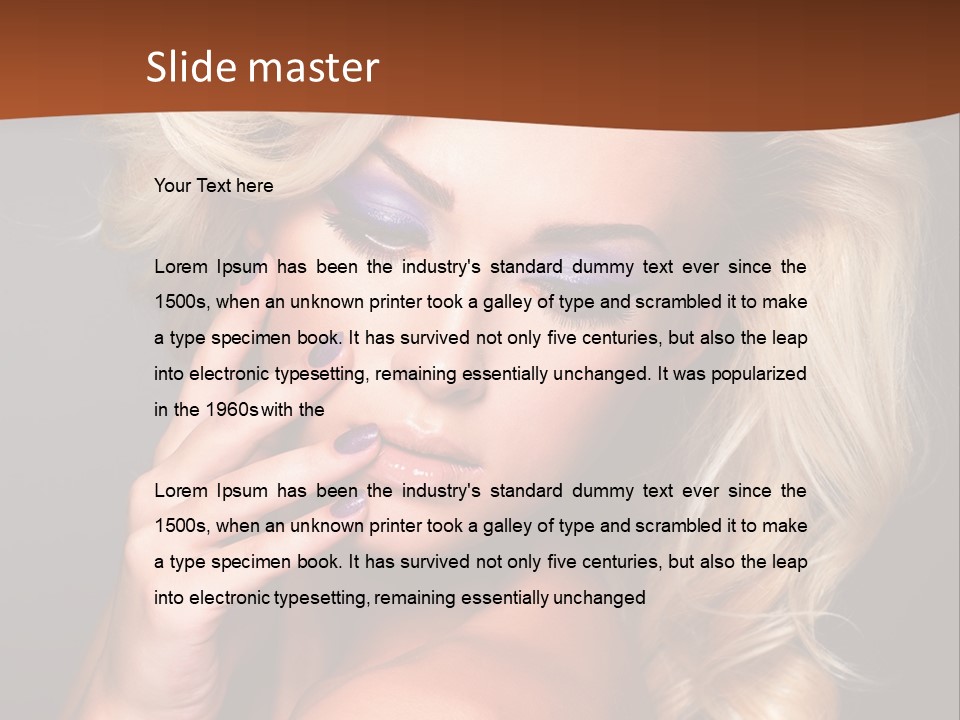 Closeup Elegance Fashion PowerPoint Template