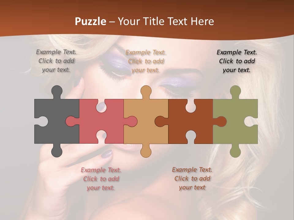 Closeup Elegance Fashion PowerPoint Template