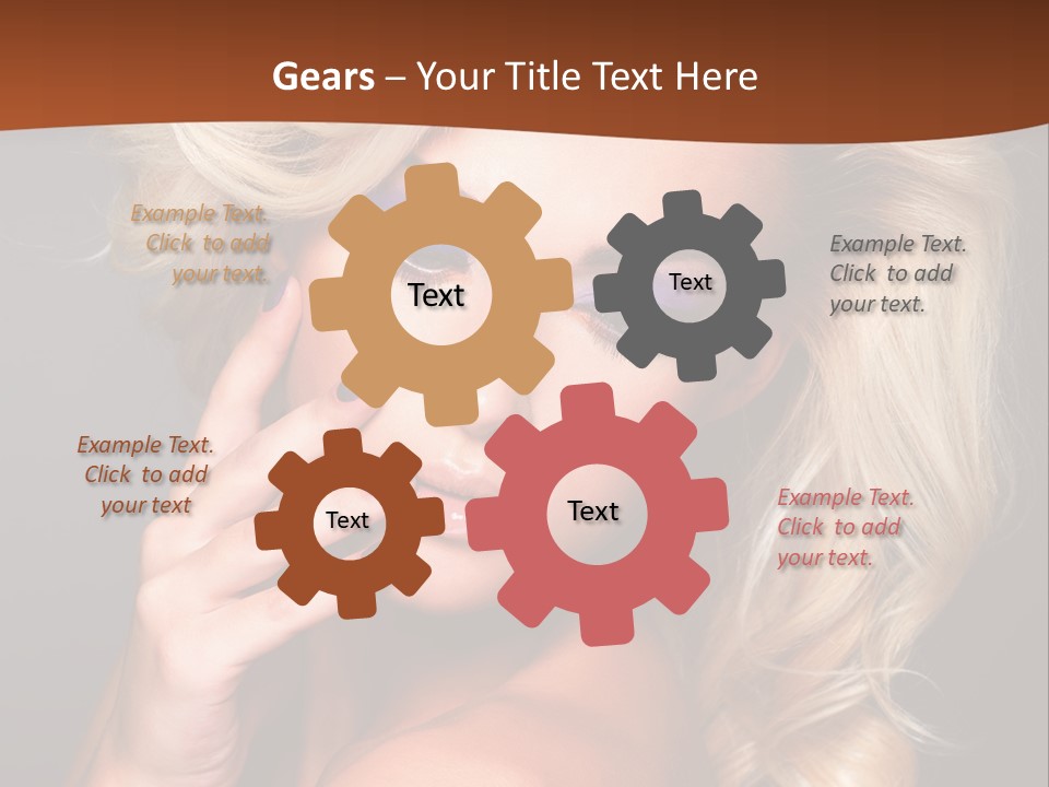 Closeup Elegance Fashion PowerPoint Template