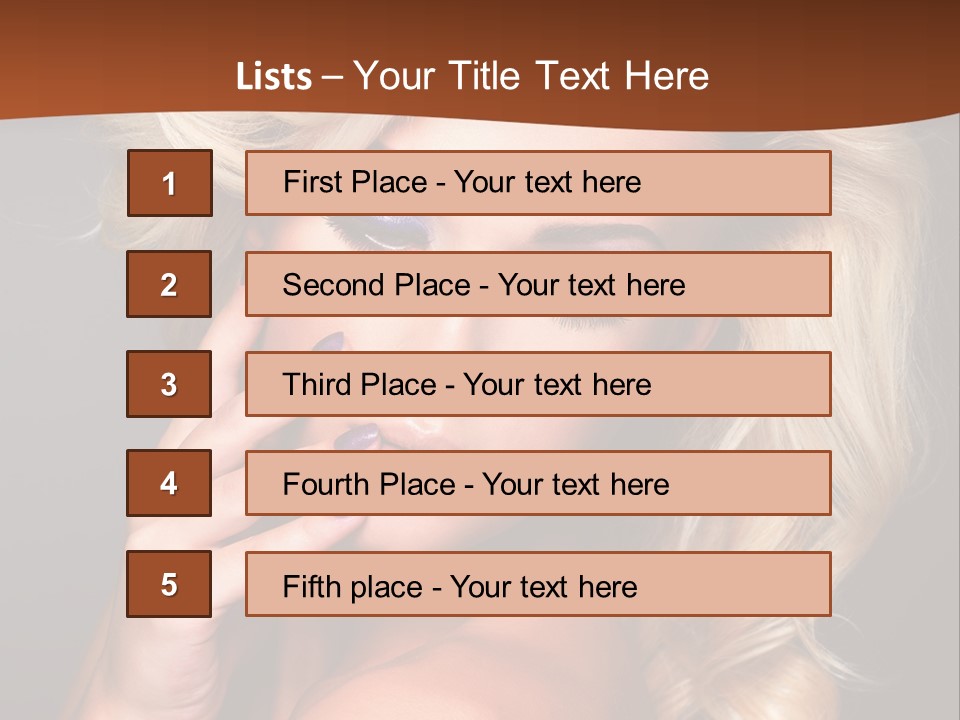 Closeup Elegance Fashion PowerPoint Template
