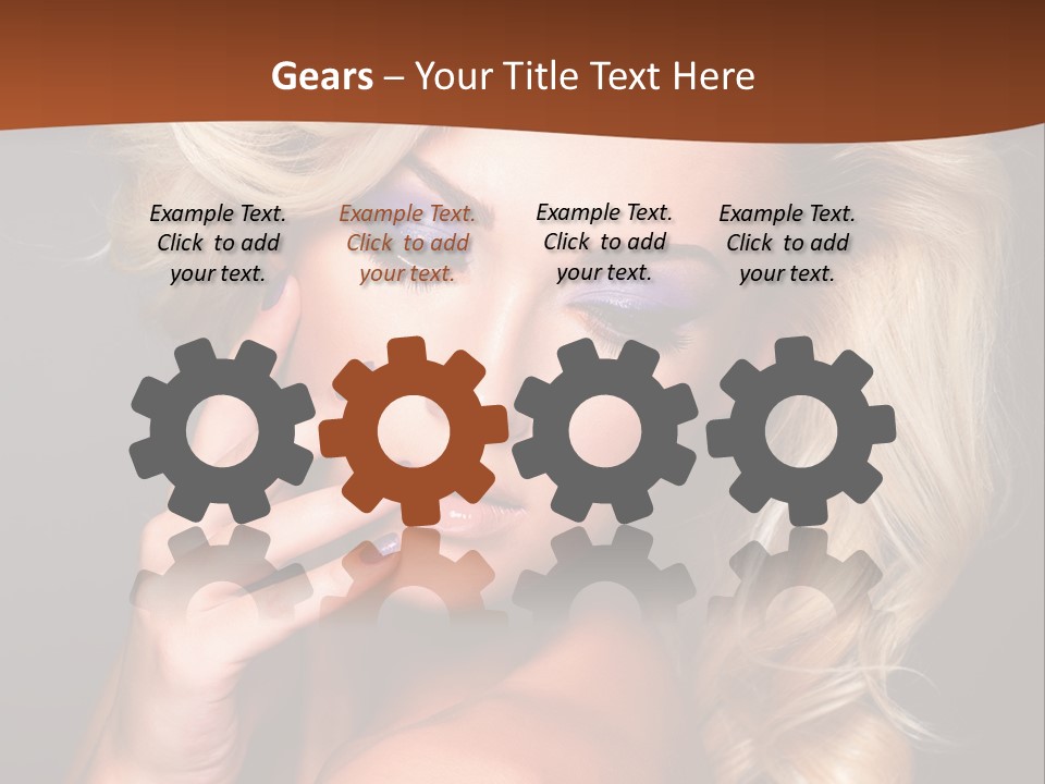 Closeup Elegance Fashion PowerPoint Template