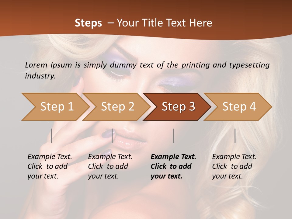 Closeup Elegance Fashion PowerPoint Template
