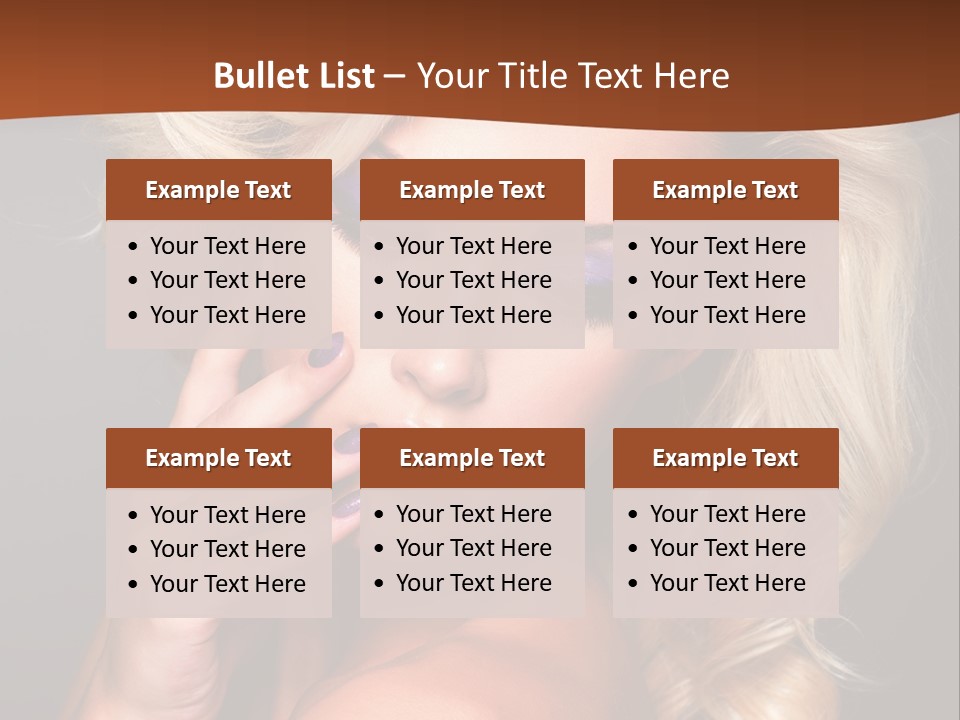 Closeup Elegance Fashion PowerPoint Template