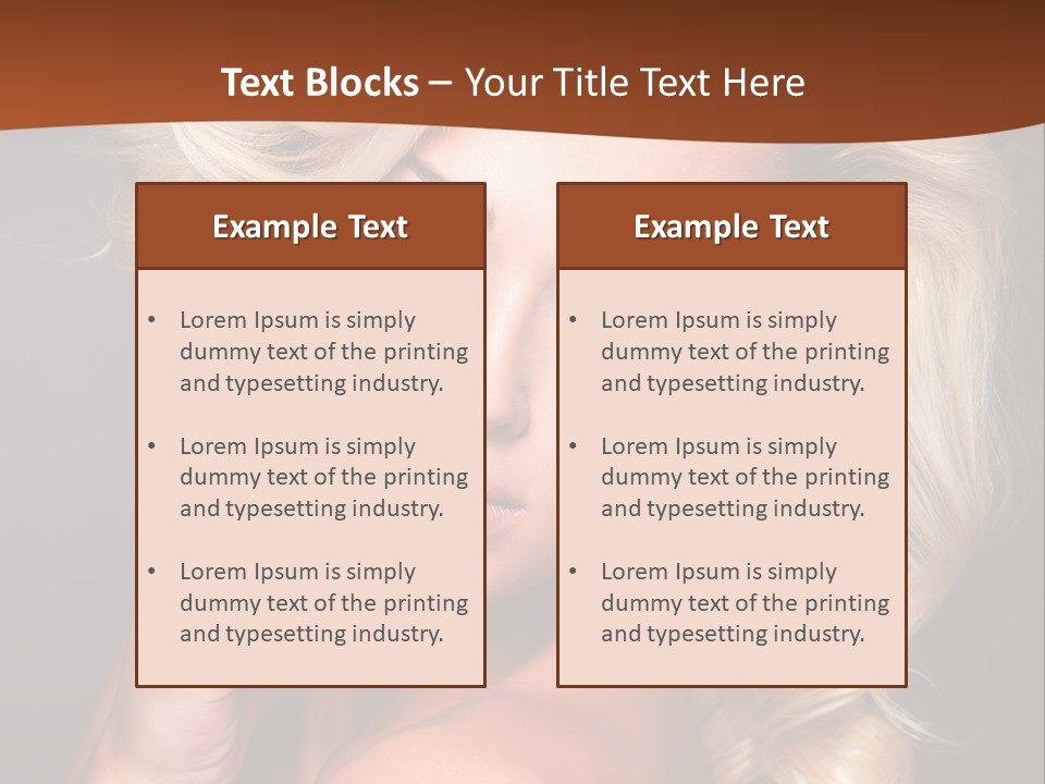 Closeup Elegance Fashion PowerPoint Template